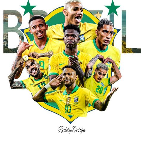 World Cup Design, Brazil Neymar, Football Brazil, Brazil Art, Brazil World Cup, Star Logo Design, Football Wallpapers, Football Poster, Star Logo