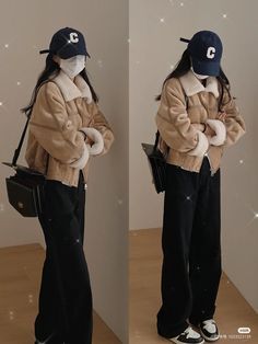 Korean Fashion Winter Casual, Korean Style Winter Outfits, Japan Ootd Winter, Winter Japanese Outfits, Korea Winter Outfit, Korea Winter Fashion, Japan Outfit Winter, Winter Inspo Outfits, Japan Winter Fashion