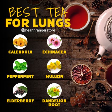 Tea For Lungs, Diy Natural Detergent, Tea Blends Recipes, Natural Decongestant, Foods For Healthy Skin, Healthy Lungs, Healing Tea, Health Tea, Lungs Health