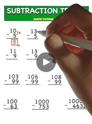 Subtraction Tricks, How I Wish, Math Tutorials, Math Time, Math Tutor, Math Methods, Something To Remember, Math Review, Mental Math