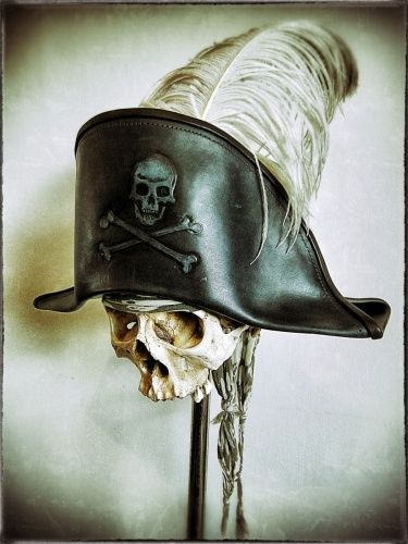 Bicorne Hat, Pirate Ship Tattoos, Pirate Garb, Carved Pearl, Pirate Tattoo, Mad Hat, Pirate Outfit, Pirate Halloween, Pirate Art