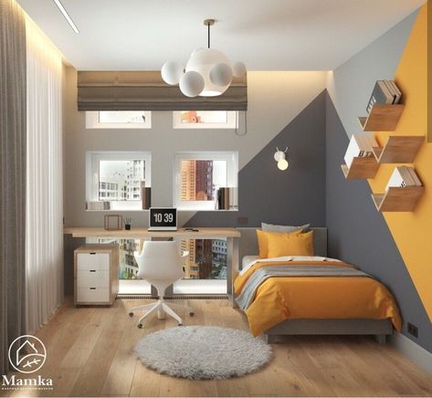 Boys Yellow Bedroom, Boy Bedroom Colors, Adults Bedroom Ideas, Bedroom Ideas Adult, Adult Bedroom Ideas For Couples, Yellow Boys Bedroom, Bedroom Ideas Yellow, Teenage Boys Bedroom Ideas, Yellow Boys Room