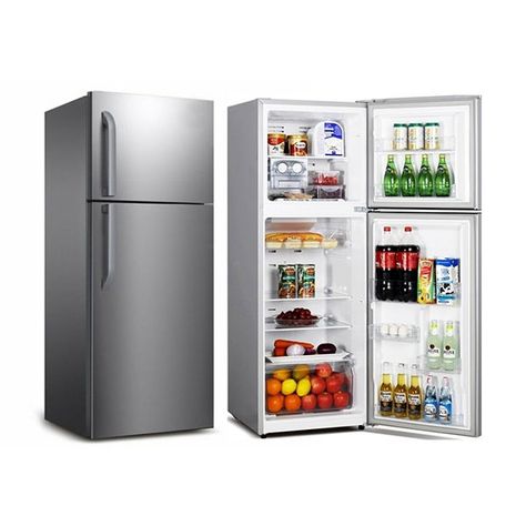 ₦ 77,900 Hisense DOUBLE DOOR FRIDGE REF 182DR Silver R600 Gas Double Door Fridge, Door Fridge, Door Upgrade, Double Door, Top Freezer Refrigerator, French Door Refrigerator, Double Doors, French Doors, Refrigerator