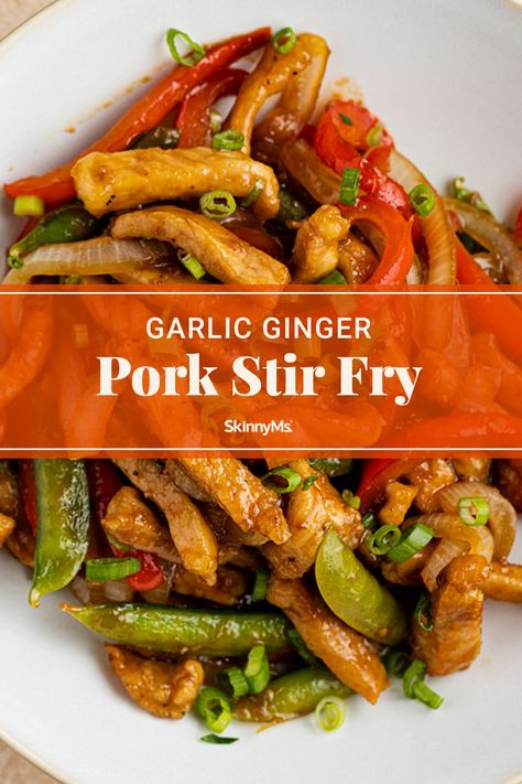 Chinese Pork Recipes, Pork Stir Fry Recipes, Stir Fry Sauce Recipe, Sticky Pork, Ginger Pork, Clean Eating Chicken, Pork Stir Fry, Ginger Sauce, Ginger Recipes