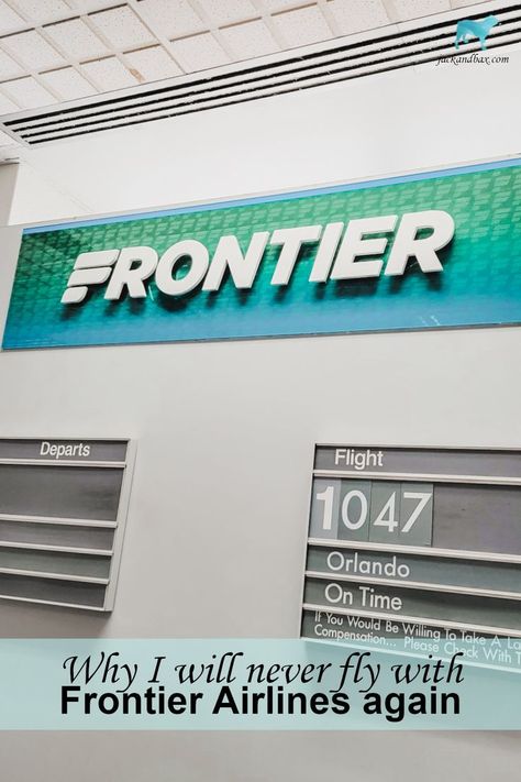 A description of our experience with Frontier Airlines and a list of all of the reasons why we will never fly with them again. Go First Airlines, When To Buy Airline Tickets, Flying Frontier Airlines Tips, Cheapest Airline Tickets, Frontier Airlines, American Airlines Flight 11, Spirit Airlines, Location Inspiration, Travel Locations