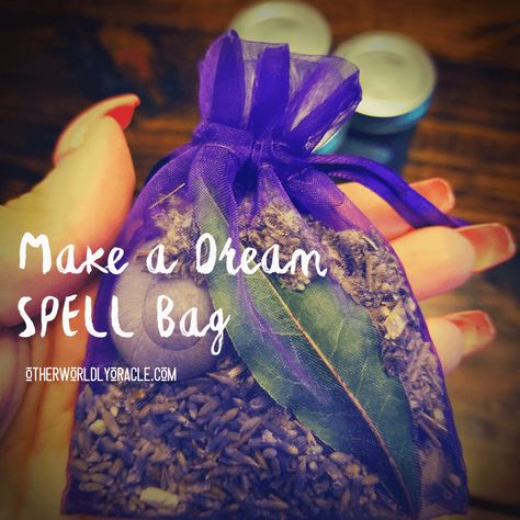 Dream Spell: Increase Psychic Dreams With This SIMPLE Spell Bag Lucid Dreaming Spell Jar, Dream Bags Witchcraft, Spell Bags Diy, Dream Spell Jar, Dream Magick, Spell Bags, Spiritual Education, Dream Spell, Witchcraft Diy