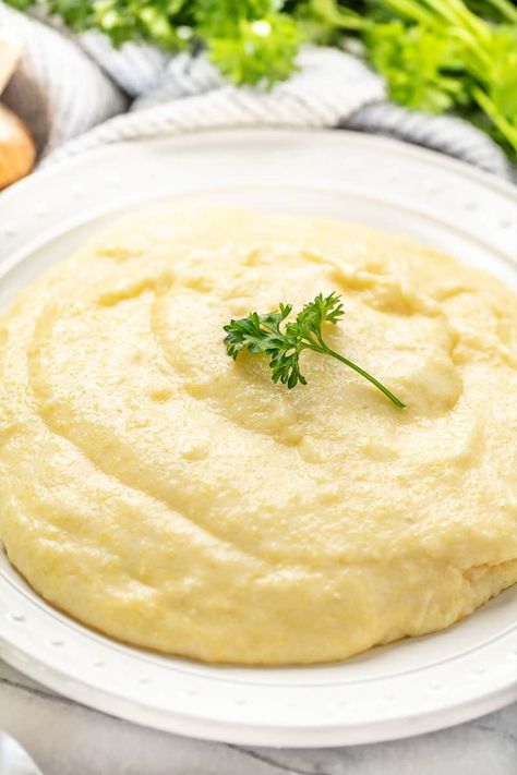 Cheesy Polenta, Parmesan Polenta, Cheese Polenta, Polenta Recipes, Creamy Polenta, Chicken And Dumplings, Cooking Show, Croquettes, Italian Dishes