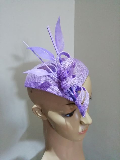 Purple Fascinator, Ivory Fascinator, Baked Dessert, Lavender Dress, Lavender Dresses, Baked Dessert Recipes, 40th Birthday Parties, Vintage Hat, Hat Making