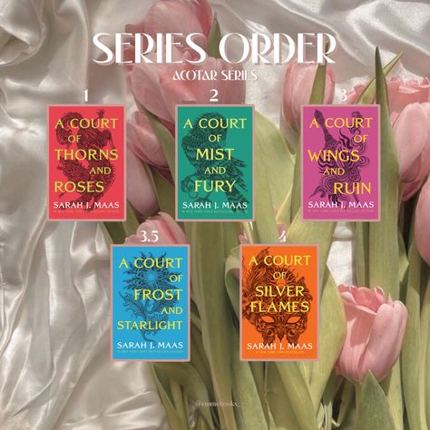 the correct order to read ACOTAR Series Acotar Series In Order, Acotar Books In Order, Acator Series Book, Acotar Order, Acotar Book Series, Acotar Reading Order, Books Series To Read, Acotar Series Books, Acotar Book 1