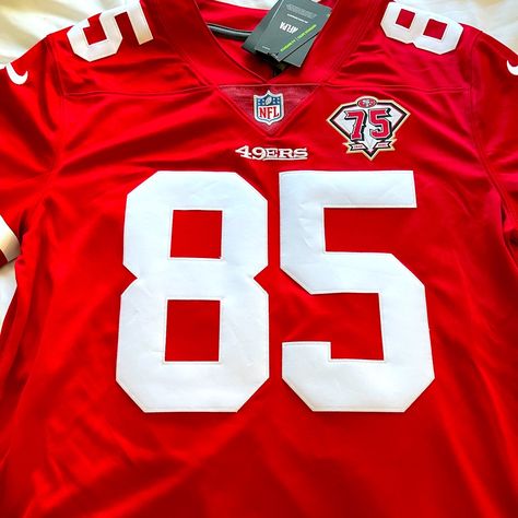 Brand New George Kittle 49ers Jersey Size: L Available: 2 Kittle 49ers, Alabama Basketball, Ohio State Basketball, Nike Basketball Jersey, 49ers Jersey, Jordy Nelson, Seahawks Jersey, George Kittle, Barcelona Jerseys