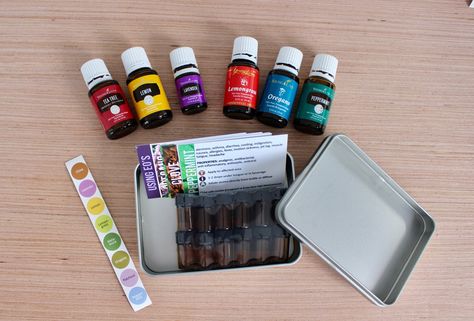 How To Make A DIY "Emergency Kit" with Essential Oils + A Giveaway Featuring Young Living Oils! - Lady of Lyme Emergency Essentials, Essential Oils Kit, Homemade Essential Oils, Aid Kit, Herbal Healing, First Aid Kit, Young Living Oils, Emergency Kit, Diy Essential Oils