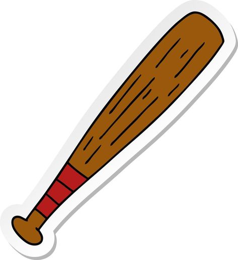 sticker cartoon doodle of a baseball bat Bat Pictures, Bat Cartoon, Bat Baseball, Sticker Inspiration, Cartoon Doodle, Sticker Cartoon, Cvc Word, Baseball Humor, Cartoon Girl