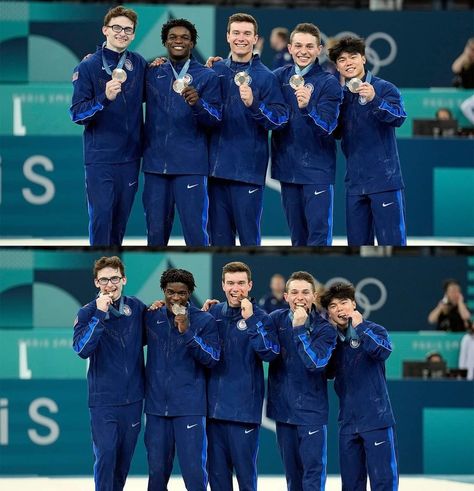 USA men's gymnastics team. Bronze medals! Paris 2024. Male Gymnast, Gymnastics Team, Gymnastics, Paris