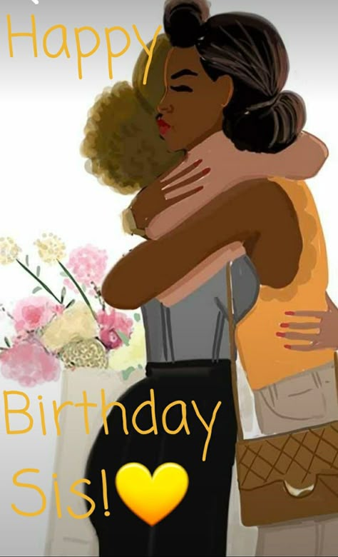 Happy Birthday Sister Black Women, Spiritual Birthday Wishes For Sister, African American Happy Birthday, Happy Birthday Black Woman, Cute Happy Birthday Wishes, Happy Birthday Sister Quotes, Happy Birthday Sis, Birthday Wishes Pics, Happy Birthday Black