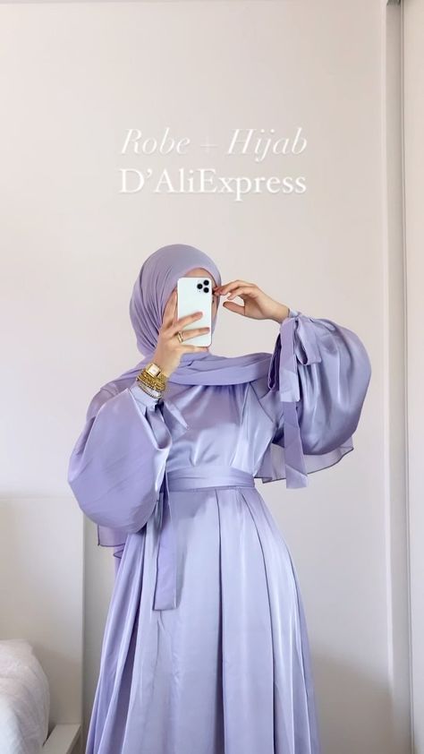 by_sisia on Instagram: Dress From @aliexpressfr ✨ 🦄 —————— #eid #abaya #hijab #longdress #aliexpress #robe #robelongue Eid Dresses 2024, Eid Style Outfits 2024, Eid Outfits Ideas 2024, 2024 Eid Outfits, Eid Look Ideas, Eid Abaya 2024, Eid 2024 Outfits, Modest Eid Outfits, Eid Outfits 2024