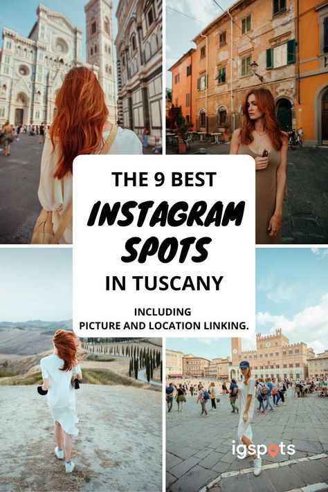 We show you the 9 most popular Instagram photo locations in Tuscany (Italy). So that you are well prepared for your next vacation/trip. Including image and location link. Instagram Spots Tuscany, Instagram Locations Tuscany, Photo Spots Tuscany, Photo Locations Tuscany, Instagrammable places Tuscany, Instagram Locations Tuscany, Instagram worthy spots Tuscany, Insta worthy locations Tuscany, Ultimate Instagram Guide Tuscany, Instagram Photo Guide Tuscany. Tuscany Picture Ideas, Tuscany Wine Tour Outfit, Tuscany Italy Photo Ideas, Tuscany Instagram Captions, Tuscany Photo Ideas, Tuscany Italy Instagram Pictures, Tuscany Instagram Spots, Tuscany Italy Aesthetic, Tuscany Outfits