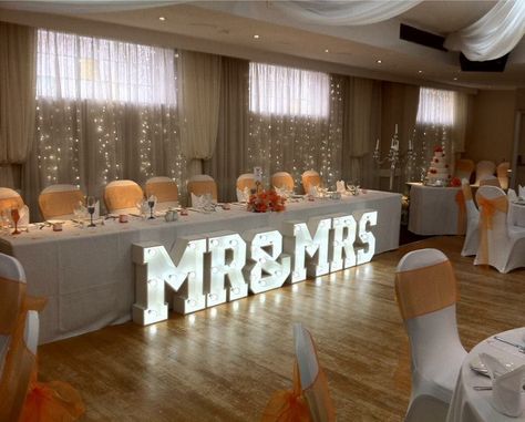 Wedding Marquee Letters Sweetheart Table, Marquee Letters Wedding, Led Letter Lights, Just Married Sign, Letter Lights, Sweetheart Table Wedding, Light Letters, Marquee Letters, Marquee Wedding