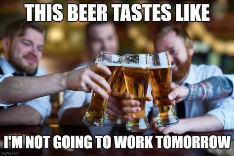 funny beer memes. Looks like I'm not gong into work. Beer Memes, I Like Beer, Beer Quotes, Funny Beer, Beer Holders, Mom Guilt, Beer Tasting, Beer Humor, Belly Laughs