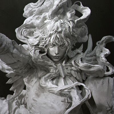 ArtStation - Circe, Entei Ryu Architect Concept, Digital Sculpting, Digital Sculpture, Anime Cover Photo, Digital Painting Tutorials, Robot Concept Art, Art Model, Pics Art, Zbrush