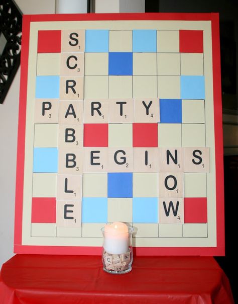 Scrabble Party, Game Night Party Ideas, Night Party Ideas, Game Night Party, Game Night Ideas, Game Night Parties, Scrabble Game, Themed Party Ideas, Family Bonding