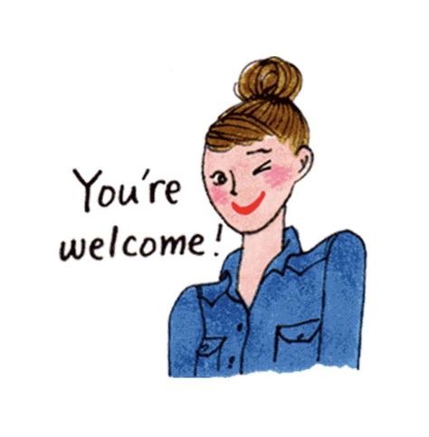 You’re Welcome!, You’re Welcome, Welcome Illustration, Kanako Kuno, Youre Welcome, Good Day Song, Natal Charts, Love Illustration, People Illustration