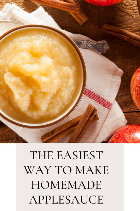 Learn how to make homemade applesauce the easy way! This no peel recipe uses just apples to make delicious and healthy applesauce. Easy Applesauce Recipe, Diy Applesauce Easy, How To Make Applesauce Homemade, Applesauce Recipe Easy, Healthy Apple Sauce Recipes, Diy Apple Sauce, How To Make Apple Sauce, Apple Butter Recipe Using Applesauce, Homemade Applesauce Crockpot