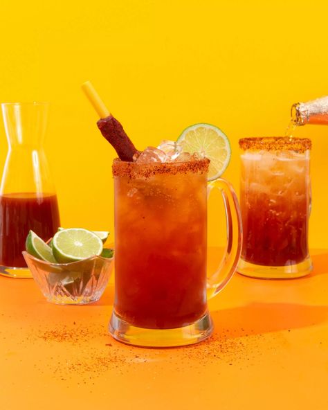 Micheladas - Chicano Eats Michelada Mix Recipe, Michelada Mix, Michelada Recipe, Rico Suave, Beer Cocktail Recipes, Mexican Cocktails, Traditional Mexican Food, Mexican Beer, Beer Cocktail