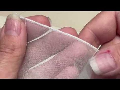 (140) Fine roll hem for sheers - YouTube Sewing Hems, Fashion Institute Of Technology, Diy Sewing Tutorials, Fashion Institute, Couture Sewing, Hand Roll, The Study, Refashion Clothes, Fabric Projects