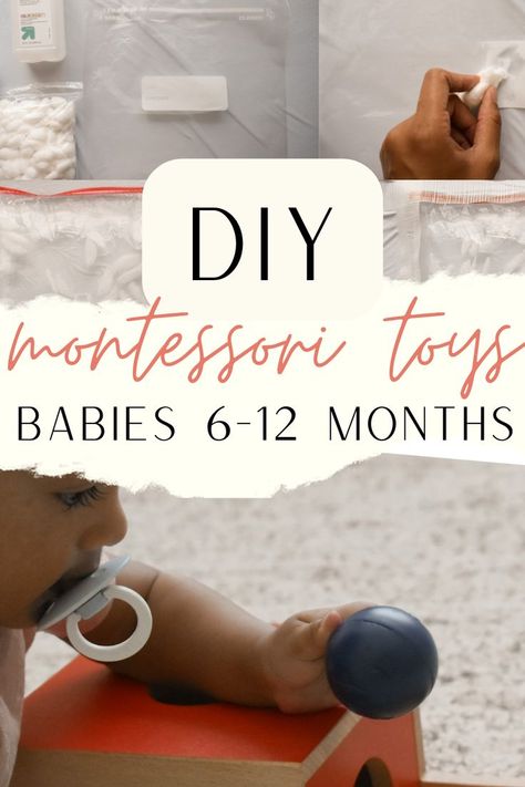 baby playing with montessori activities made at home Diy Montessori Toys Baby, Montessori Activities Baby, Sensory Activities For Babies, Diy Sensory Toys, Activities For One Year Olds, Diy Montessori Toys, Montessori At Home, Activities For Babies, 2 Month Old Baby