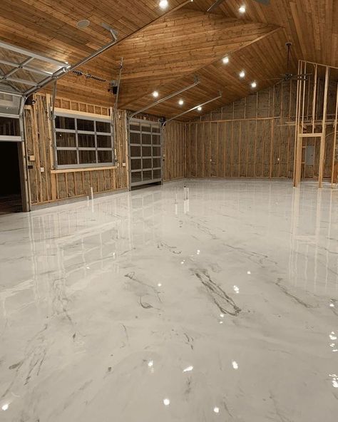 Epoxy Floor Designs, Epoxy Resin Flooring, Laundry Room Tile, Concrete Epoxy, Metallic Epoxy Floor, Garage Floor Epoxy, Creative Flooring, Concrete Stained Floors, Basement Flooring