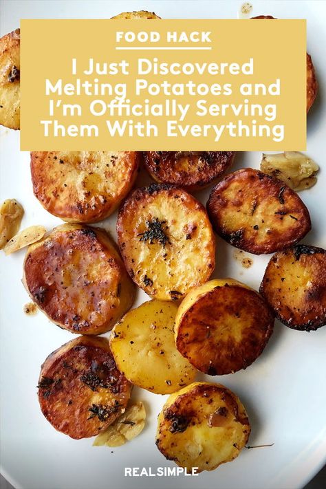 One Pan Side Dishes, Potatoes Ideas Side Dishes, Recipes Using New Potatoes, Roasted Melting Potatoes, Best New Potato Recipes, Delicious Potatoes Recipes, Roasted Potato Side Dishes, Yummy Potato Side Dishes, Recipe For New Potatoes