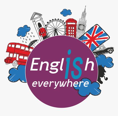 English Logo, English Day, Learn English For Free, School Book Covers, English Time, English For High School, Flag Coloring Pages, Learning Abc, English Vocab