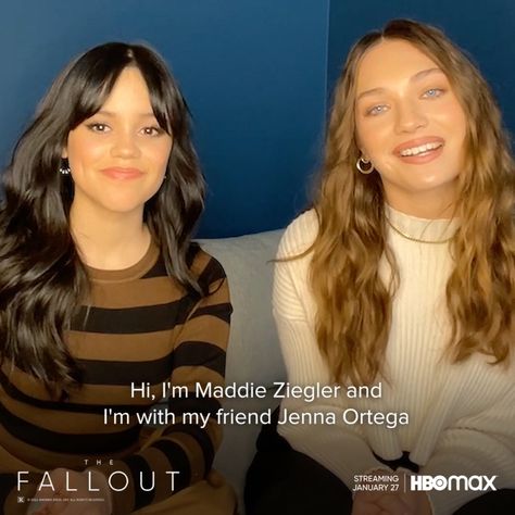 Jenna Ortega And Maddie Ziegler, Asthetic Picture Money, Madison Ziegler, The Fallout, Maddie Ziegler, Jenna Ortega, Dance Moms, Fallout, Behind The Scenes