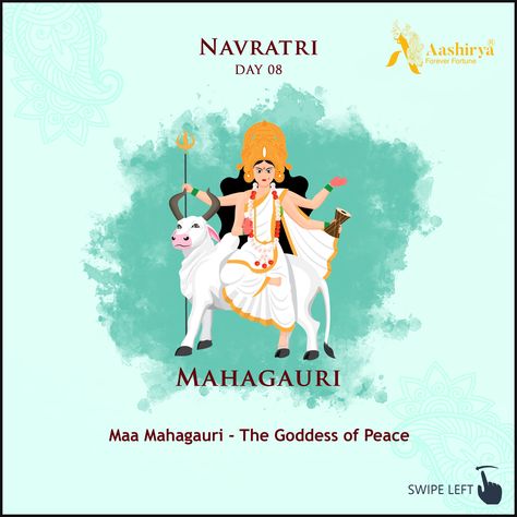 Navaratri Day 8 Mahagauri, Navratri Day 8 Mahagauri, Navaratri Wishes Day 1, Day 8 Navratri Goddess, Navaratri Wishes, Goddess Mahagauri, Navratri Day 8, Maa Mahagauri, Navratri Image Hd