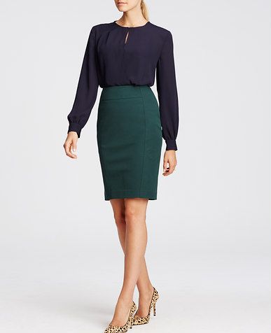 Green Pencil Skirt Outfit, Green Pencil Skirt, Teal Skirt, Green Pencil, Green Pencil Skirts, Petite Curvy, Lawyer Outfit, Long Pencil Skirt, Faux Leather Pencil Skirt