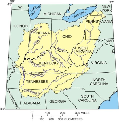 Ohio Map, Pastel Sunset, Save Our Oceans, River Basin, Ohio River, North And South America, History Teachers, Old Maps, River Boat