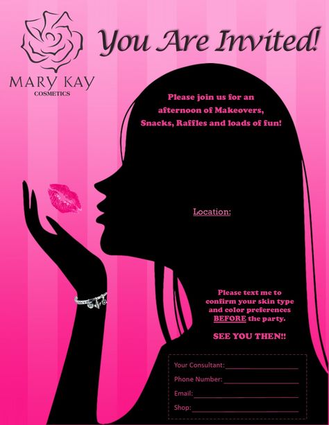 Mary Kay Launch Party Invites, Mary Kay Open House Invitations, Mary Kay Party Themes, Mary Kay Invitations Templates, Mary Kay Booking Scripts, Mary Kay Booking, Mary Kay Party Invitations, Mary Kay Open House, Mary Kay Flyers