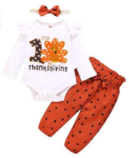 My First Thanksgiving, Thanksgiving Baby Outfits, Girls Thanksgiving Outfit, Thanksgiving Clothes, Girls Thanksgiving, Winter Baby Clothes