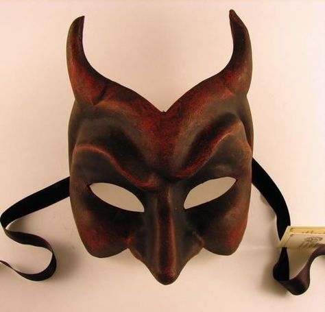 Venetian demon Male Masquerade Mask, Venetian Costumes, Mask Venetian, Mens Masquerade Mask, Devil Mask, Venetian Masquerade Masks, Mask Aesthetic, Dark Red Wallpaper, Funny Emoji Faces