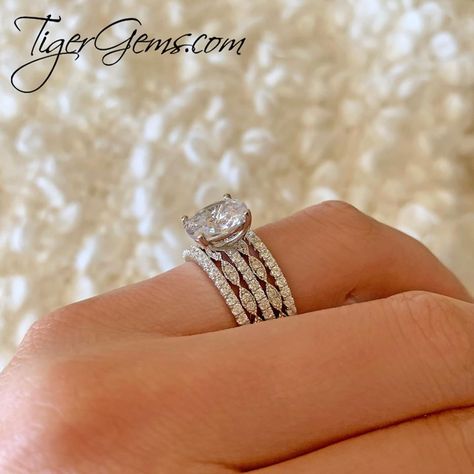 Eternity Band Set, Future Engagement Rings, Everyday Ring, Ring Stack, Half Eternity Band, Man Made Diamonds, Diamond Simulant, Delicate Design, Everyday Rings