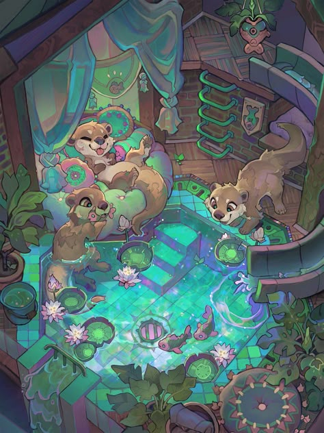 Animal Jam Drawings, Environment Painting, Isometric Art, Animal Jam, Art Prompts, Drawing Base, Slovakia, Creature Art, Cute Illustration