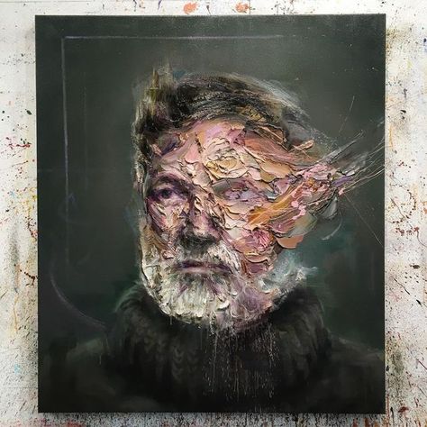 The Distorted, Absorbing New Portraits of Mathieu Laca | Hi-Fructose Magazine | Bloglovin’ Distortion Art, Portraiture Artist, Art Alevel, Contemporary Art Painting, Identity Art, A Level Art, Historical Art, Canadian Artists, Art Portfolio