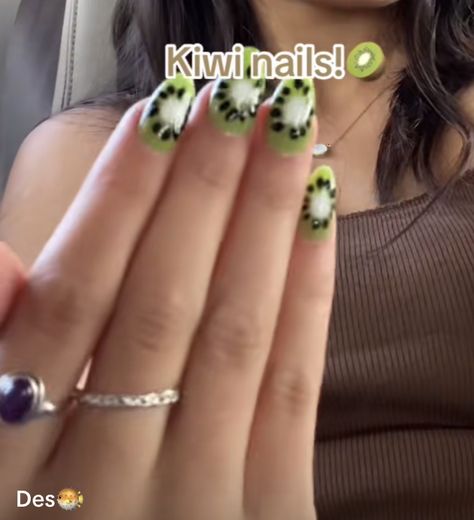 Kiwi Nails, Dope Jewelry, Pretty Acrylic Nails, Nails Ideas, Makeup Nails, Kiwi, Nails Inspiration, Cute Nails, Nail Ideas