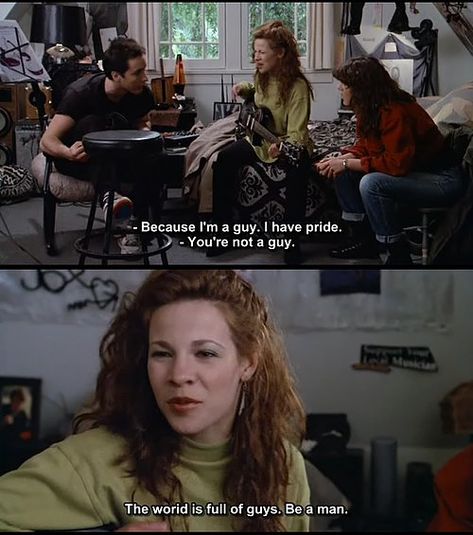 "The world is full of guys. Be a man. Don't be a guy." Say Anything Aesthetic, Say Anything Movie, 80s Romance, Lloyd Dobler, Lili Taylor, 80's Movies, Best Movie Lines, John Cusack, Best Movie Quotes