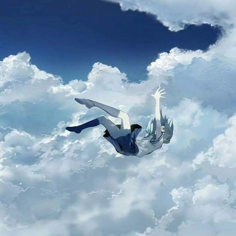 Girl Falling, Personal Blog, The Sky, Anime