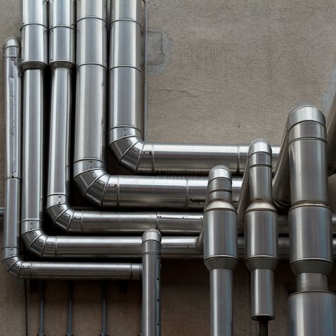 Factory Design Industrial, Industrial Architecture Facade, Industrial Pipes Factory, Home Engineering, Pipe Manufacturers, Pipe Supplier, Plumbing Pipes, Stainless Steel Pipe, Industrial Architecture