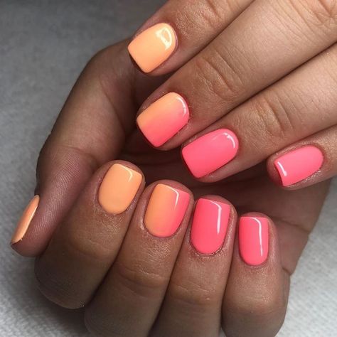 The GelBottle Inc™ on Instagram: “#Repost @nailsbychloej ・・・ @the_gelbottle_inc PEACH DAIQUIRI & SUNSHINE 🍑  #thegelbottleinc #thegelbottle #nailart #gelmanicure #gelnails…” Ongles Summer, Vivid Nails, Detail Nails, Peach Daiquiri, Summer Gel Nails, Milky Nails, Tie Dye Nails, Cute Gel Nails, Dip Powder Nails