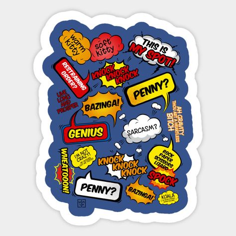 Tbbt Stickers, Big Bang Theory Stickers, Big Bang Theory Quotes, Big Bang Theory Penny, Dice Design, The Big Band Theory, The Bigbang Theory, Adorable Stickers, Sticker Funny