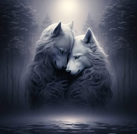 Mystical Wolf, Finding Strength, Wolf Images, Wolves And Women, Wolf Artwork, Amazing Animal Pictures, Fantasy Wolf, Wolf Spirit Animal, Christmas Scenery