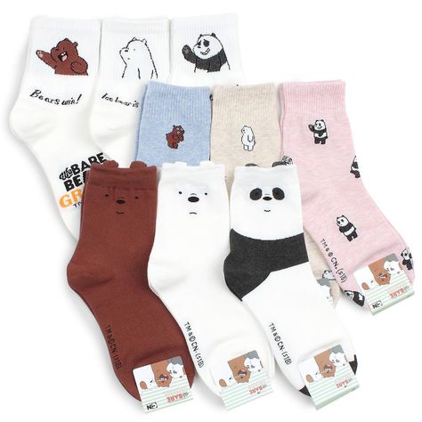 Capture great deals on stylish Women's Socks from SmartwoolHanesAdidasmoreShop our wide variety of products at the lowest online pricesFree shipping for many items We Bare Bears Wallpapers, Sock Outfits, Funky Socks, We Bear, We Bare Bears, Bare Bears, Crazy Socks, Funny Socks, Bear Wallpaper